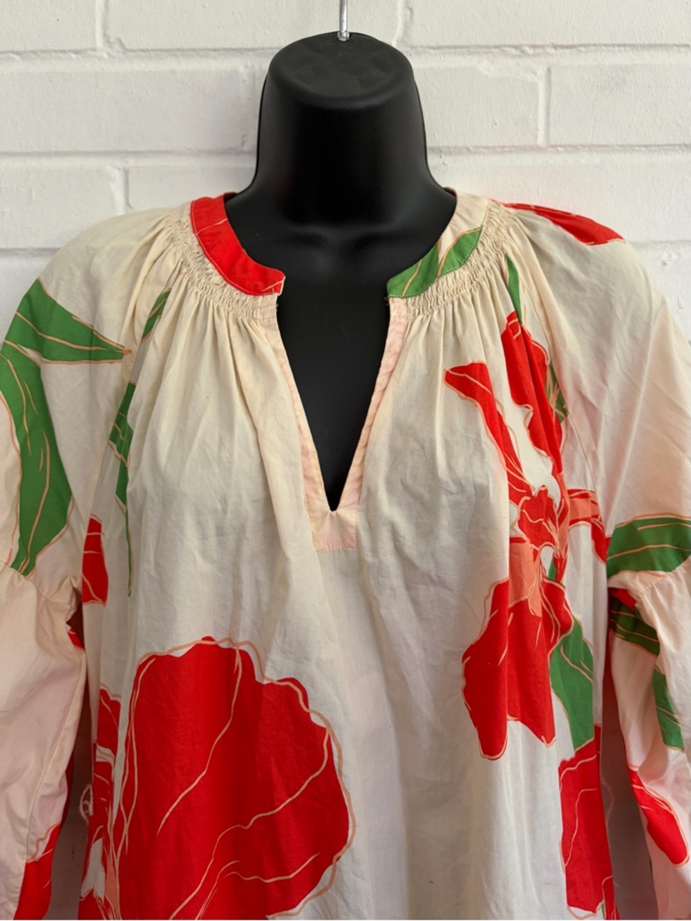 Pants Store 100% Cotton Floral Midi Dress, SZ M EUC 🌺 - Picture 3 of 7